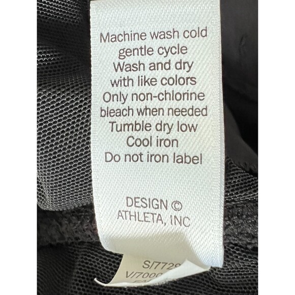 Athleta Women's Ponte Moto Twill Pants Black Zipper Pockets Rayon Nylon Size 2 - Picture 5 of 10